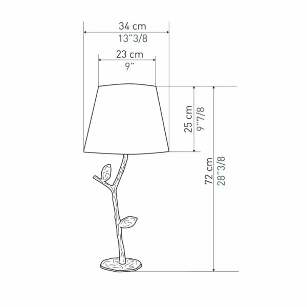 LAMPE FLORA dimensions